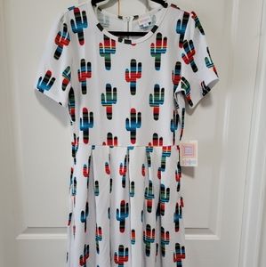 LuLaRoe Amelia dress with cacti 🌵
